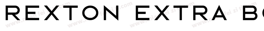 Rexton Extra Bold ExtraBold字体转换